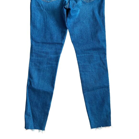 Everlane 25 Vintage Skinny Jean Ankle Raw Hem Button Fly Blue Denim - Picture 10 of 11